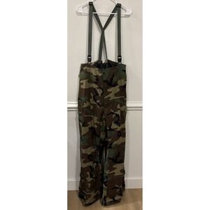 US Military Woodland Camo Chemical Protective Overgarment Pants Medium Long